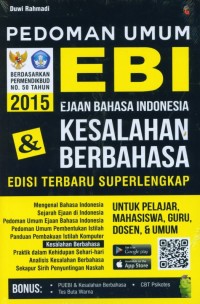 PEDOMAN UMUM EJAAN BAHASA INDONESIA DAN KESALAHAN BERBAHASA