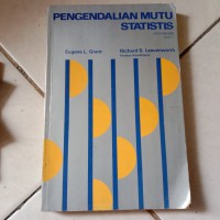 PENGENDALIAN MUTU STATISTIS Jilid 1