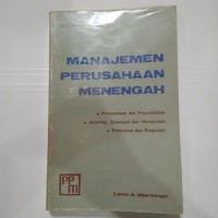 MANAJEMEN PERUSAHAAN MENENGAH