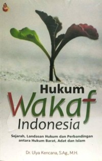 HUKUM WAKAF INDONESIA : Sejarah, Landasan Hukum dan Perbandingan antara Hukum Barat, Adat dan Islam