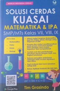 SOLUSI CERDAS KUASAI MATEMATIKA & IPA SMP/MTs KELAS VII, VIII, IX