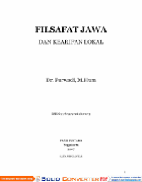 (PDF) FILSAFAT JAWA
DAN KEARIFAN LOKAL