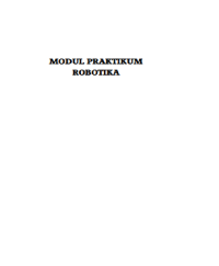 MODUL PRAKTIKUM ROBOTIKA