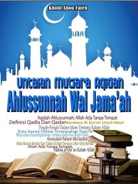 Untaian mutiara aqidah ahlusunnah wal jama'ah