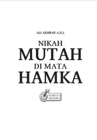 Nikah Mutah di Mata Hamka