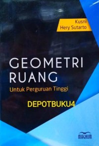 GEOMETRI RUANG UNTUK PERGURUAN TINGGI