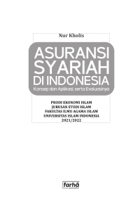 Asuransi Syariah di Indonesia / Konsep dan aplikasi, serta evaluasinya