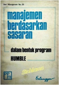 MANAJEMEN BERDASARKAN SASARAN: dalam bentukprogram HUMBLE