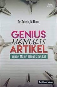 Genius Menilos Artikel : sehari menulis artikel