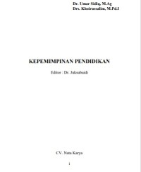 KEPEMIMPINAN PENDIDIKAN